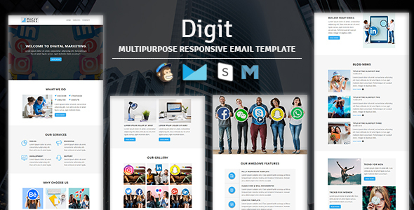 Digit - Multipurpose Responsive Email Template