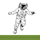 Floating Astronaut Illustration - GraphicRiver Item for Sale