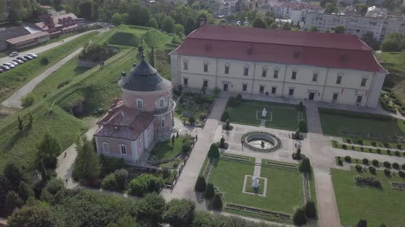 Zolochiv Palace Castle and Ornamental Garden in Lviv Region, Ukraine