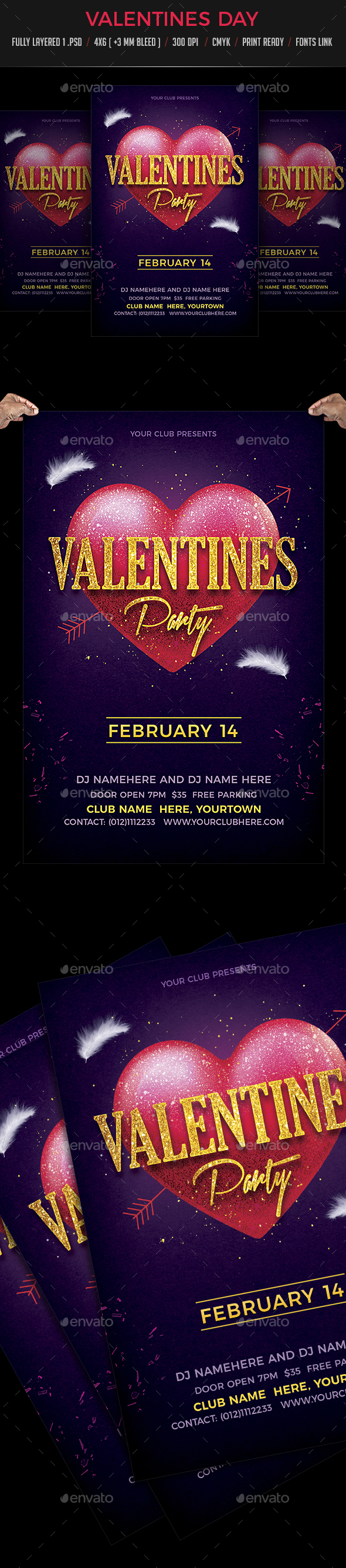 Valentines Party Flyer
