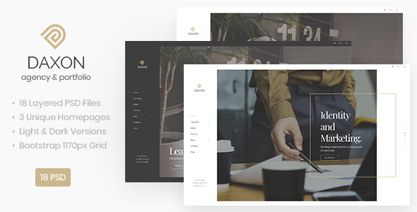 Daxon - Agency / Portfolio PSD Template