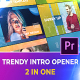 Trendy Intro Opener | Premiere Pro - VideoHive Item for Sale