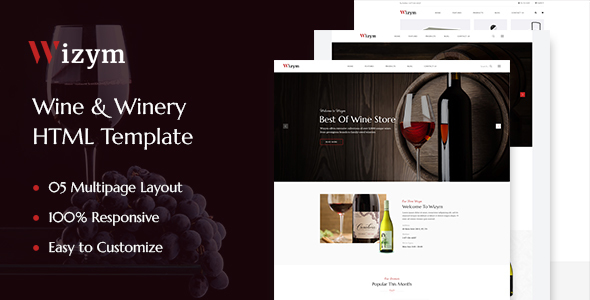 Wizym | Wine & Winery HTML Template