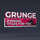 50 Grunge Titles - VideoHive Item for Sale