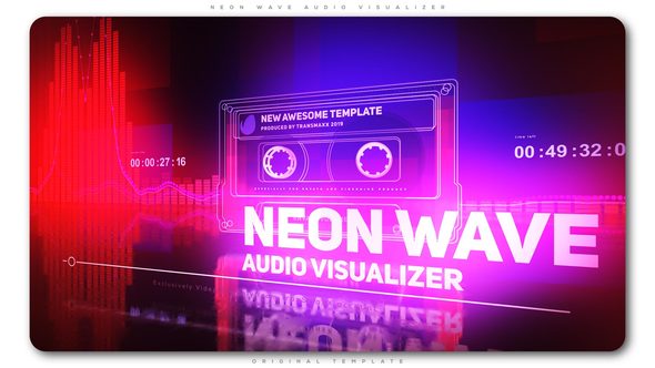 Neon Wave Audio Visualizer