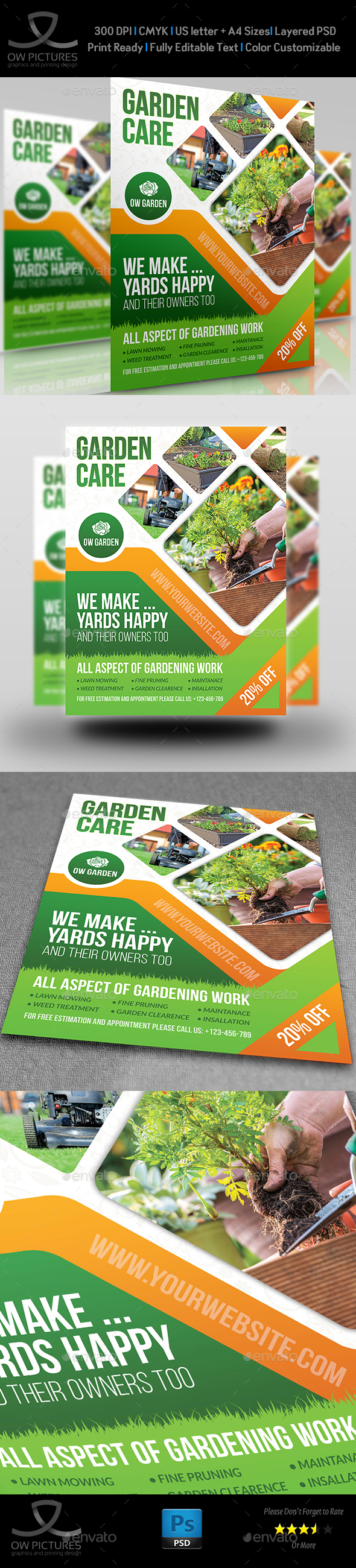 Garden Services Flyer Template Vol.5