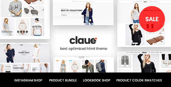 Claue – Clean, Minimal HTML5 Template