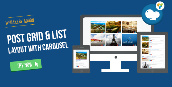 WPBakery Page Builder - Post Grid/List Layout With Carousel