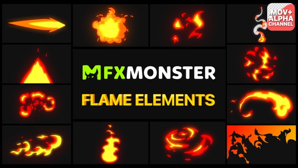 Flame Elements | Motion Graphics alt