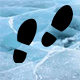 Foot Steps Ice