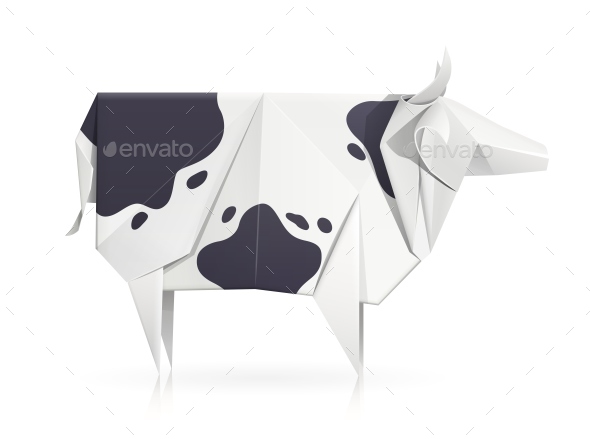 Cow Paper Origami Toy