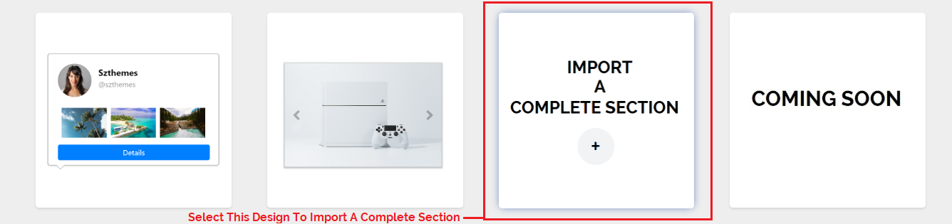 complete section design