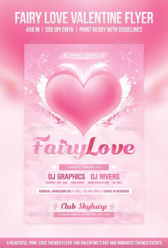 Fairy Love Valentine Flyer