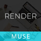 Render_Multipurpose Creative Muse Template - ThemeForest Item for Sale