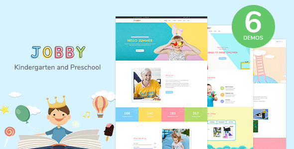 Jobby - Day Care and Kindergarten HTML5 Template