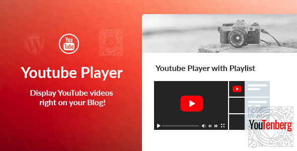 Youtenberg - Gutenberg YouTube Player with Playlist