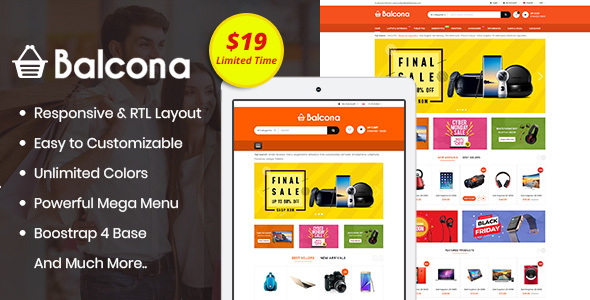 Balcona - The Multipurpose Store OpenCart 3 Theme