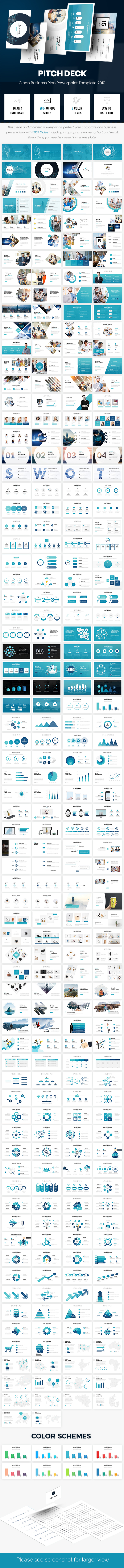 2 in 1 Pitch Deck Bundle Powerpoint Template 2019