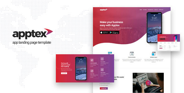 Apptex | App Landing Page Template