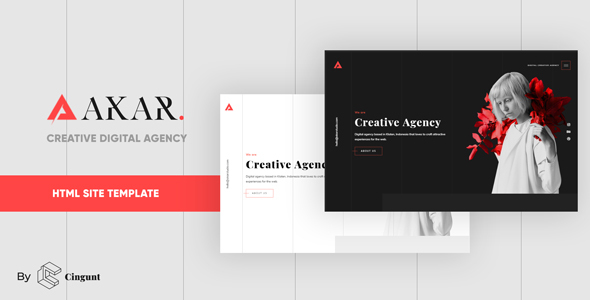 Akar – Creative Digital & Marketing Agency OnePage Template