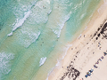 Aerial straight down view of beach on Cozumel, Mexico. - PhotoDune Item for Sale
