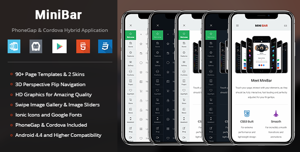 MiniBar | PhoneGap & Cordova Mobile App