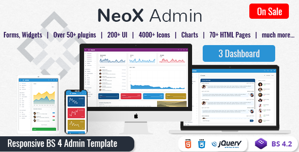 NeoX – Responsive Admin Dashboard Template Web Apps