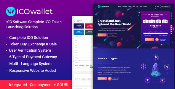 ICOWallet- ICO Script | Complete ICO Software and Token Launching Solution
