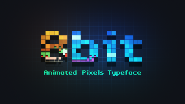 8bit - Animated Pixels Typeface