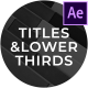 Clean Titles and Lower Thirds - VideoHive Item for Sale
