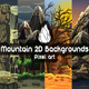 2D Game Mountain Backgrounds Pixel Art - GraphicRiver Item for Sale