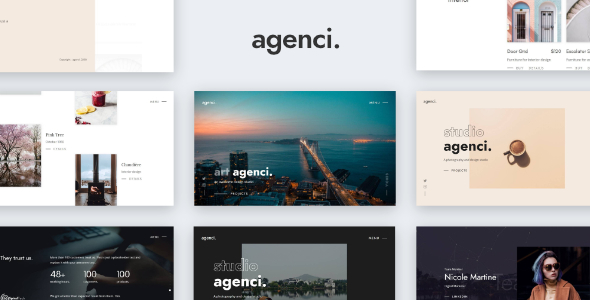 Agenci - Modern Creative Portfolio Website Template