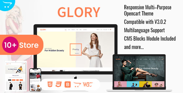 Glory - Opencart 3 Multi-Purpose Responsive Theme