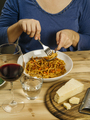 Eating traditional spaghetti bolognese - PhotoDune Item for Sale