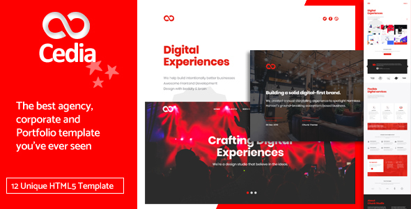 Cedia - Creative Agency, Corporate and Portfolio Multi-purpose Template