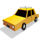 Low Poly Taxi Car 3d Model - 3DOcean Item for Sale
