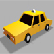 Low Poly Taxi Car 3d Model - 3DOcean Item for Sale