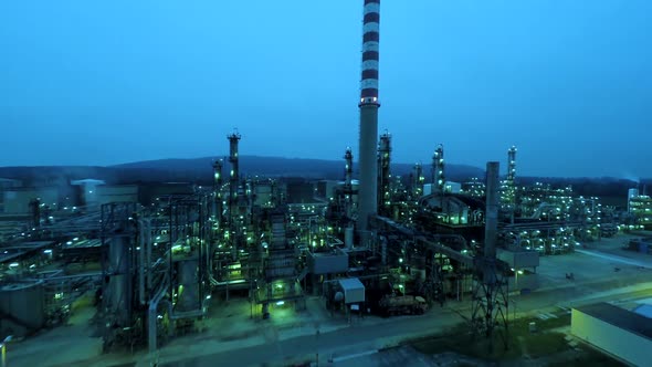 Petrochemical Industry Plant Producing Energy