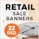 Retail Sale Web Ad Banners - Watch - GraphicRiver Item for Sale