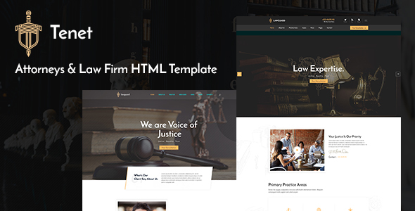 Tenet - Lawyer and Law Firm HTML Template