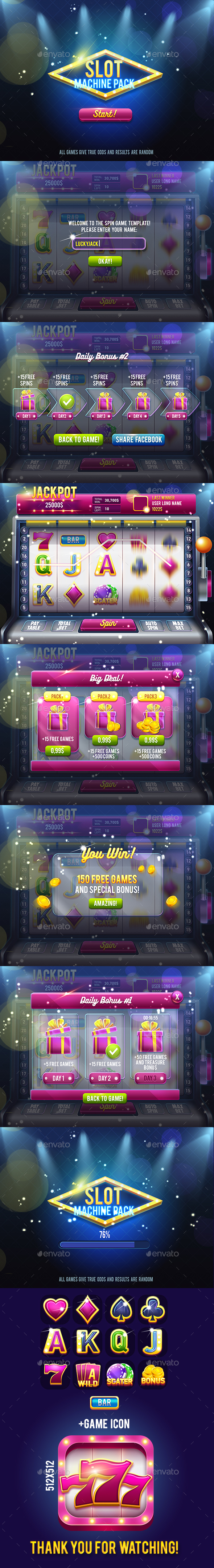 Slot Machine Game Pack