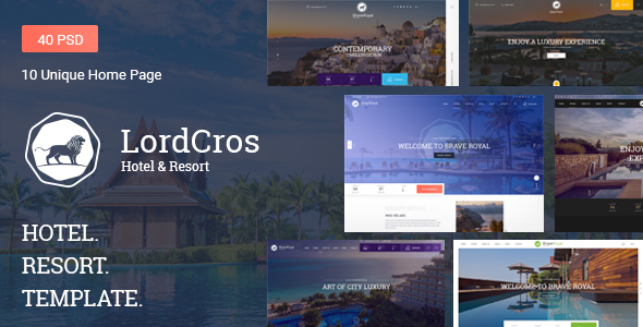 LordCros - Hotel, Resort & Spa PSD Template