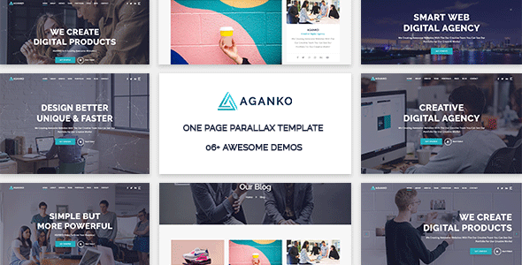 Aganko - One Page Parallax Template