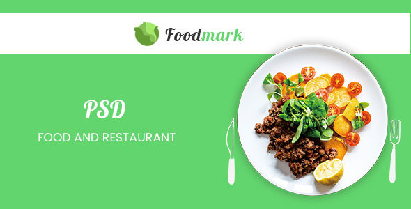 Foodmark – eCommerce PSD Template – 0 Sold!