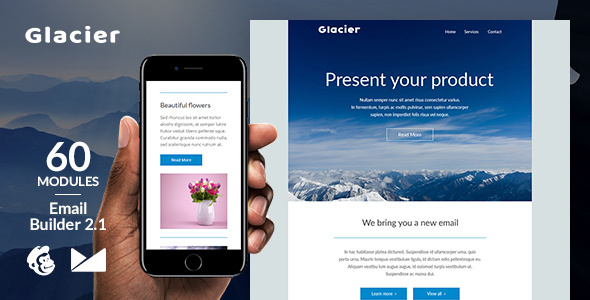 Glaice Email Template + Online Emailbuilder 2.1