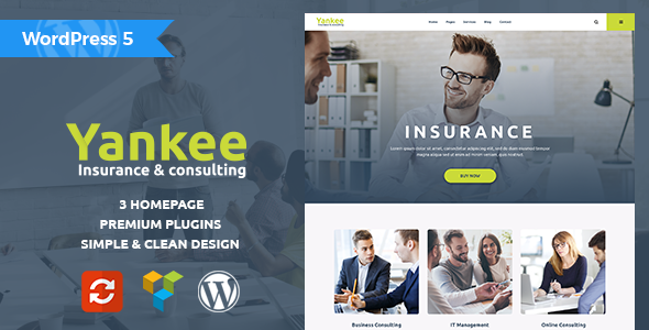 Yankee - Insurance & Consulting WordPress Theme