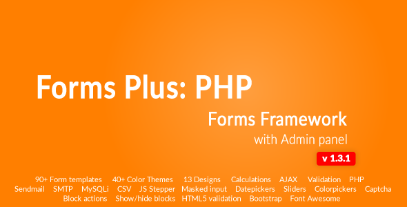 Form Framework z panelem administracyjnym - Forms Plus: PHP