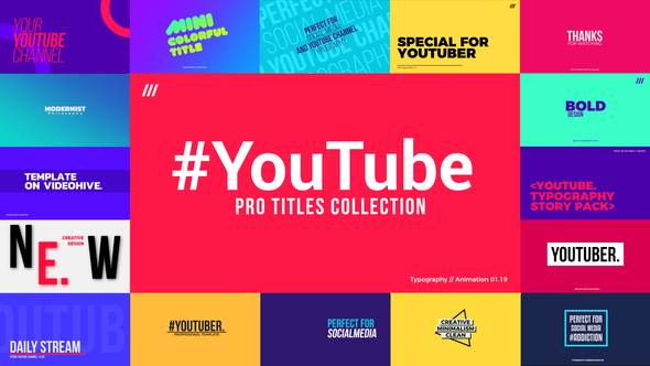 YouTube Titles Collection for Final Cut Pro X alt