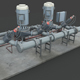 Machinery device. Pump station - 3DOcean Item for Sale