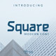 Square Modern Font - GraphicRiver Item for Sale